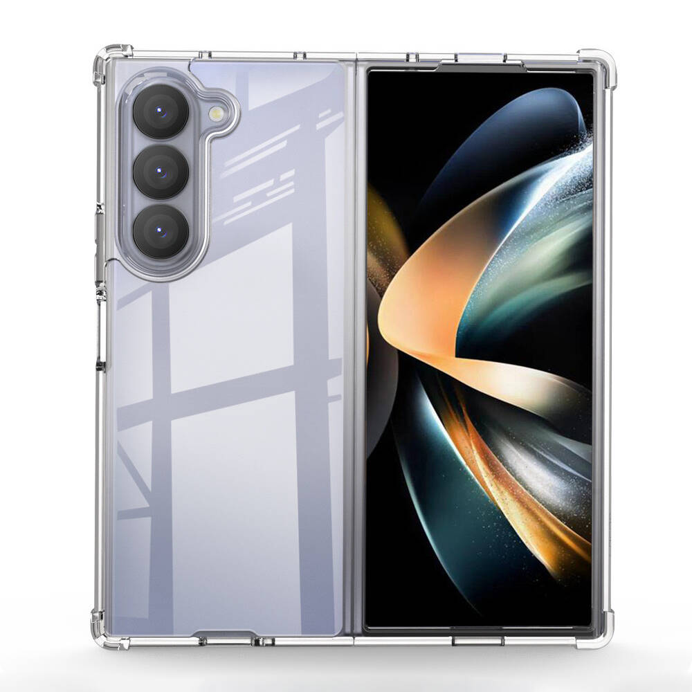 Galaxy Z Fold 6 Kılıf NXXA Nitro Anti Shock Silikon-Şeffaf