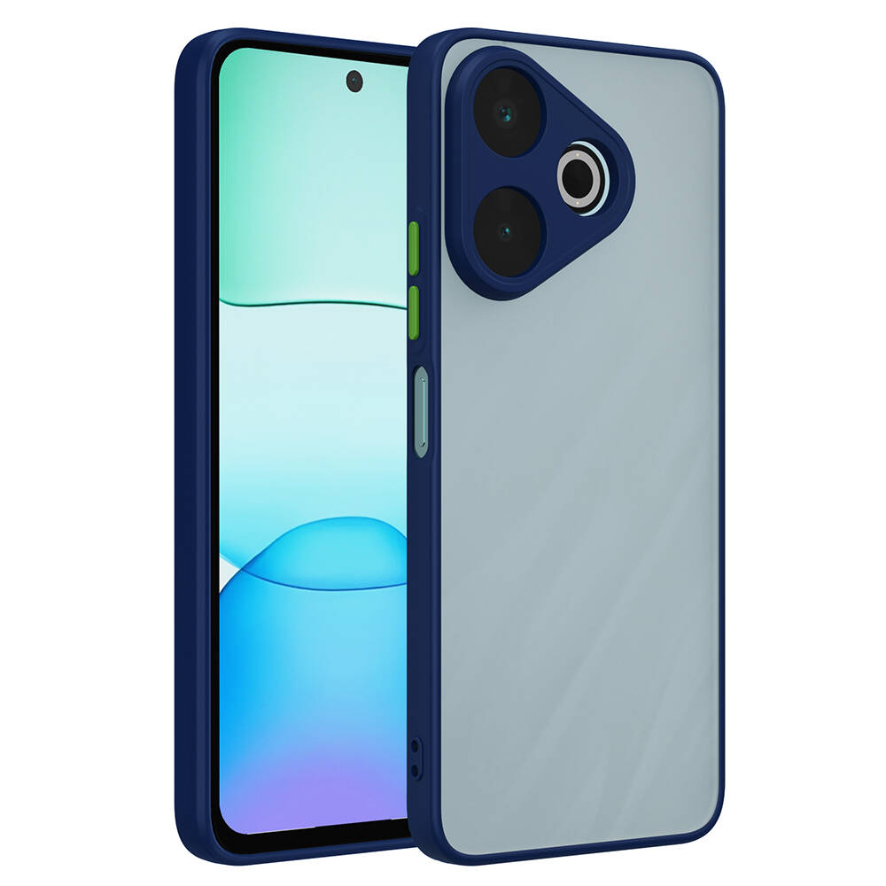 Xiaomi Redmi 13 4G Kılıf NXXA Hux Kapak-Lacivert