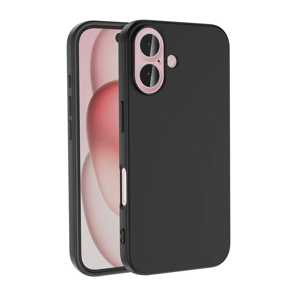Apple iPhone 16 Plus Kılıf NXXA LSR LaAAKan Kapak-Siyah