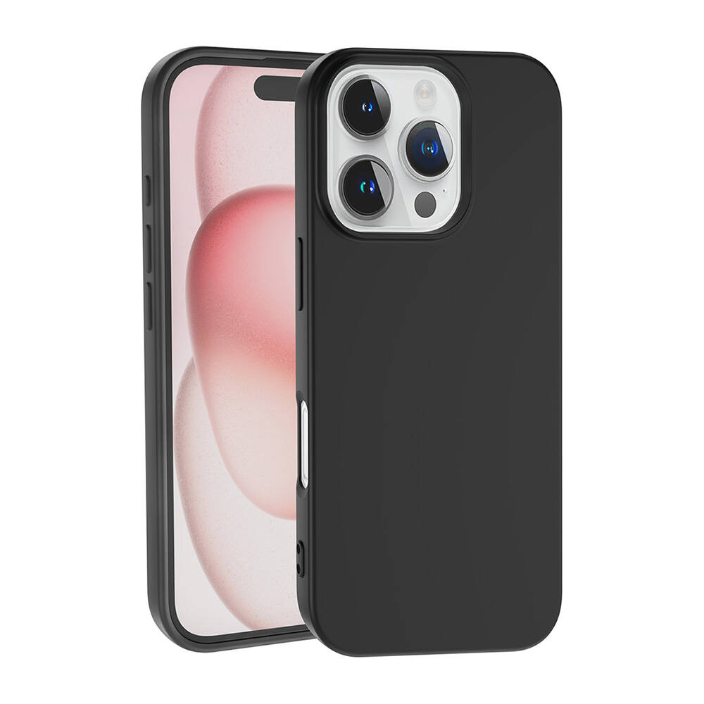 Apple iPhone 16 Pro Max Kılıf NXXA LSR LaAAKan Kapak-Siyah