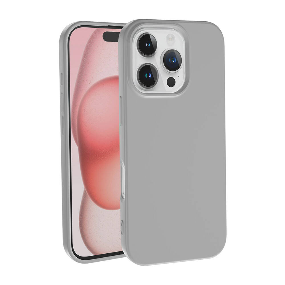 Apple iPhone 16 Pro Max Kılıf NXXA LSR LaAAKan Kapak-Gümüş
