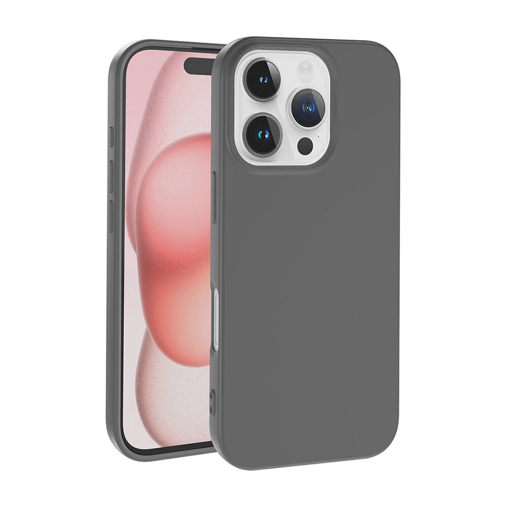 Apple iPhone 16 Pro Kılıf NXXA LSR LaAAKan Kapak-Titanyum-Gri