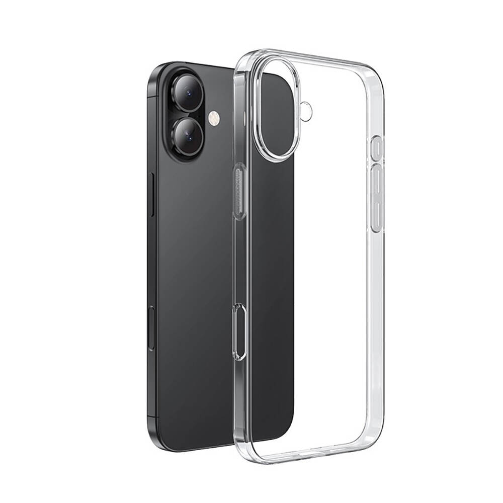 Apple iPhone 16 Plus Kılıf NXXA Süper Silikon Kapak-Şeffaf