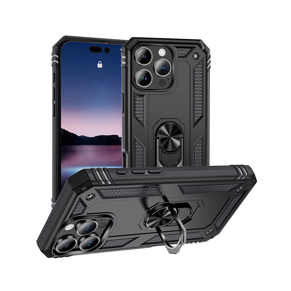 Apple iPhone 16 Pro Max Kılıf NXXA Vega Kapak-Siyah