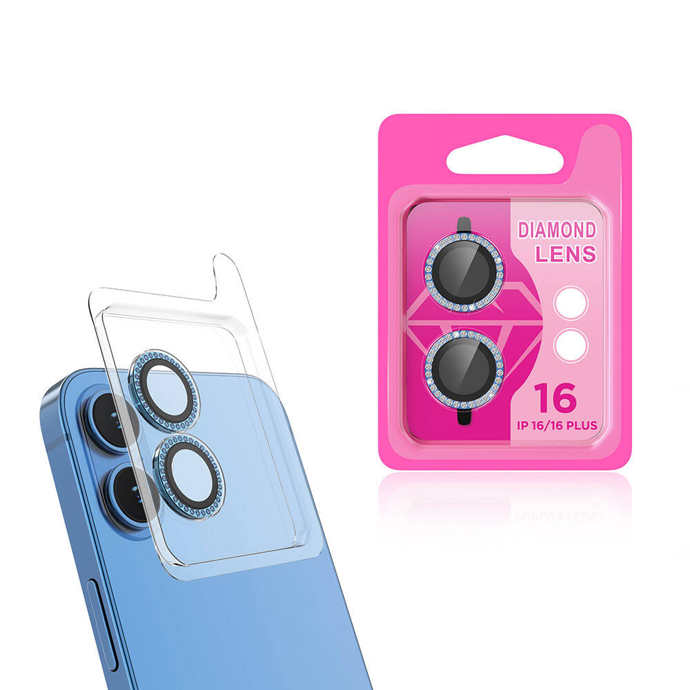 Apple iPhone 16 Plus NXXA CL-06 Kamera Lens Koruyucu-Mavi Açık