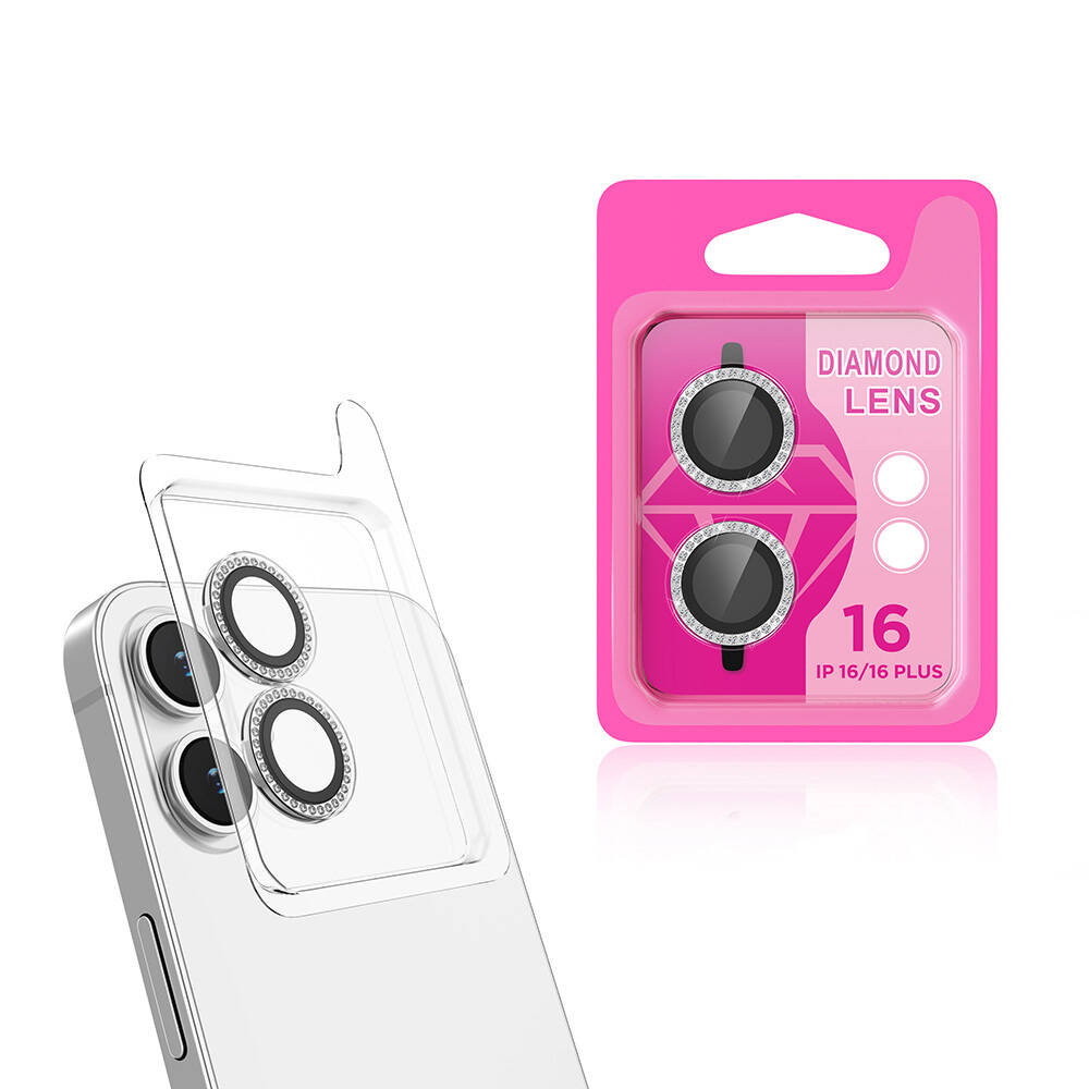 Apple iPhone 16 Plus NXXA CL-06 Kamera Lens Koruyucu-Gümüş