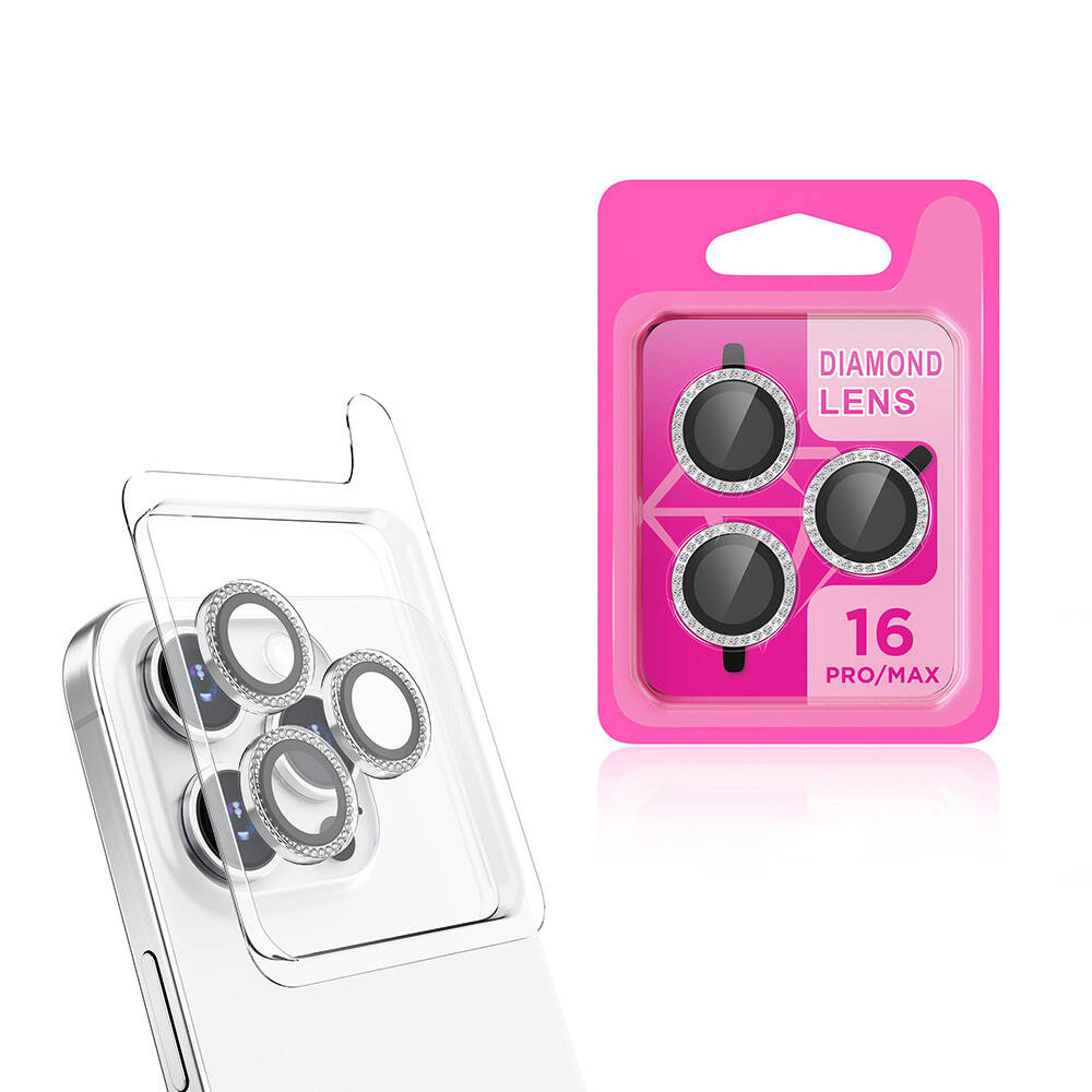 Apple iPhone 16 Pro NXXA CL-06 Kamera Lens Koruyucu-Gümüş
