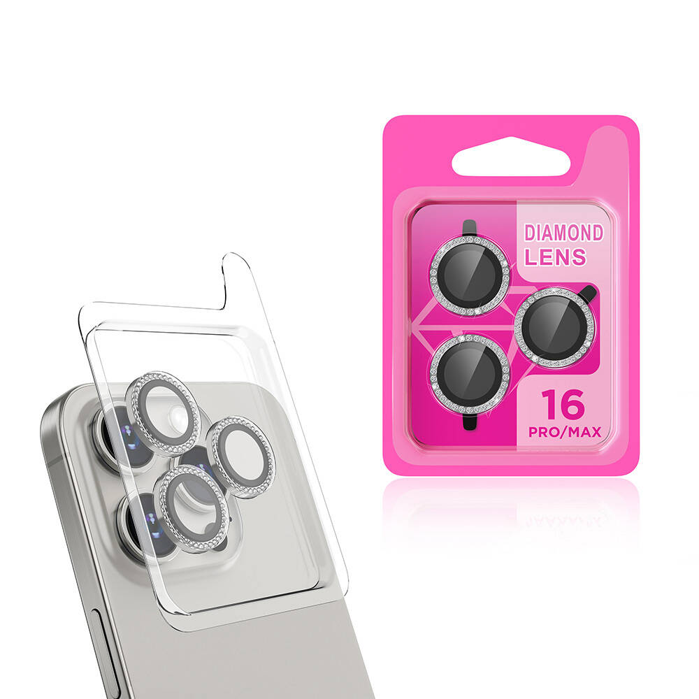 Apple iPhone 16 Pro NXXA CL-06 Kamera Lens Koruyucu-Titanyum-Gri