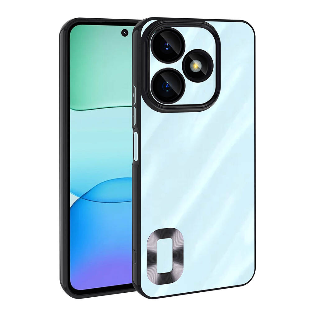 Xiaomi Redmi 13 4G Kılıf Kamera Korumalı Logo Gösteren NXXA Omega Kapak-Siyah