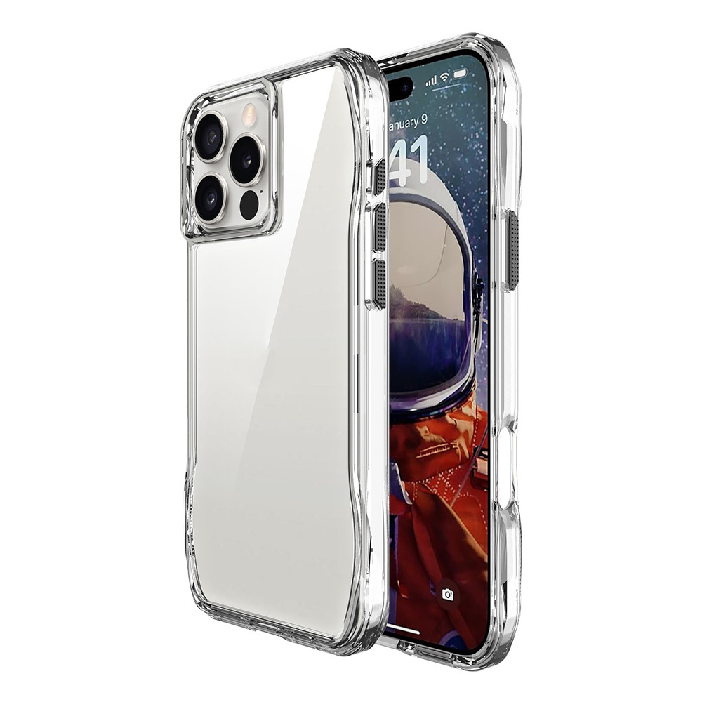iPhone 16 Pro Max Kılıf Airbagli Şeffaf NXXA İncek Kapak-Şeffaf