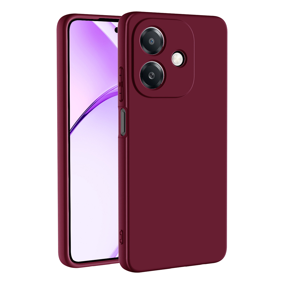 Oppo A3 Uyumlu Kılıf NXXA Mara Lansman Kapak-Koyu Mor