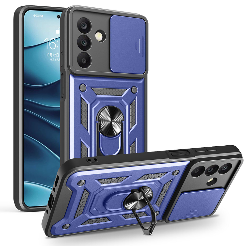 Galaxy A26 Kılıf Magnetik Standlı Kamera Korumalı NXXA Sürgülü Vega Kapak -115436