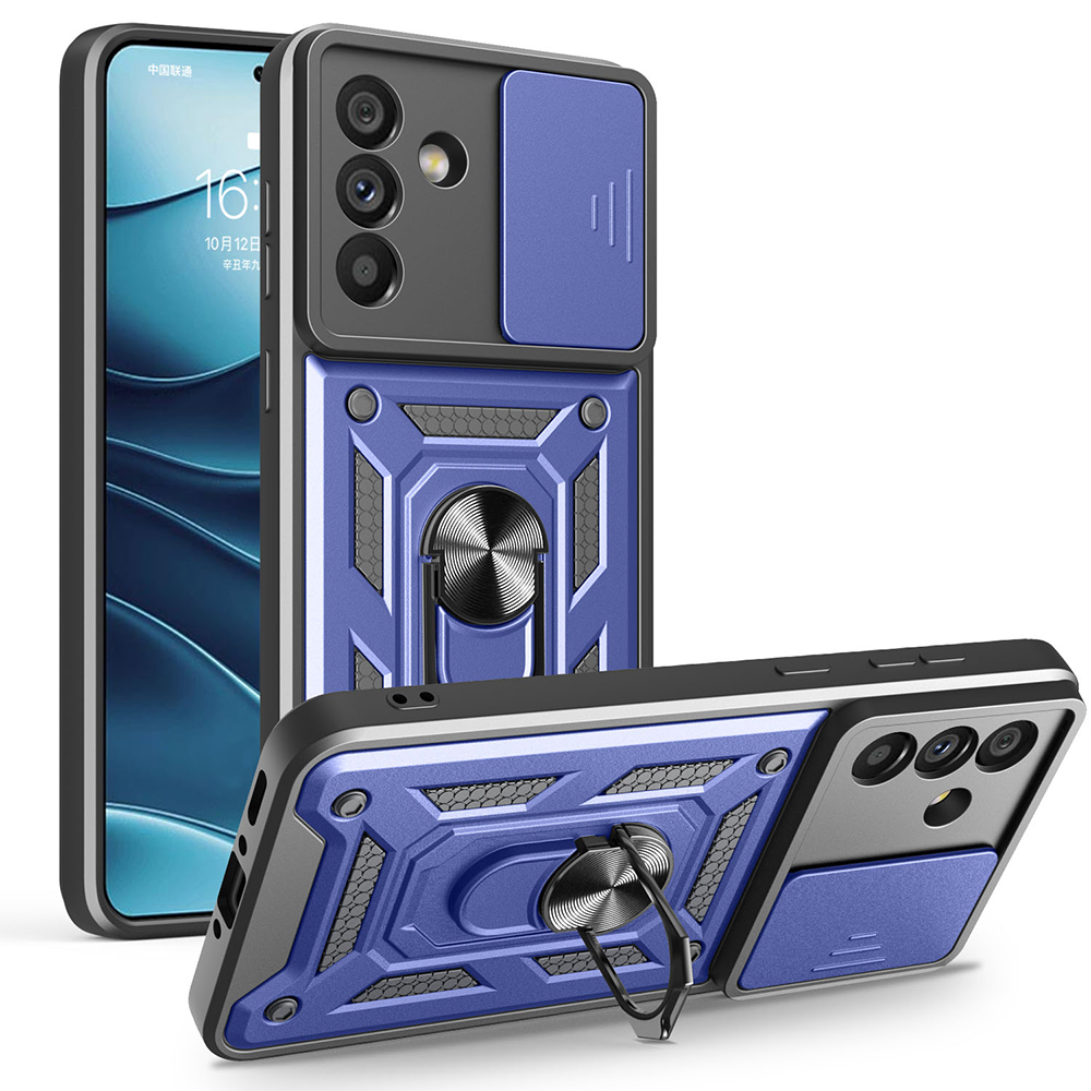 Galaxy A56 Kılıf Magnetik Standlı Kamera Korumalı NXXA Sürgülü Vega Kapak -115440
