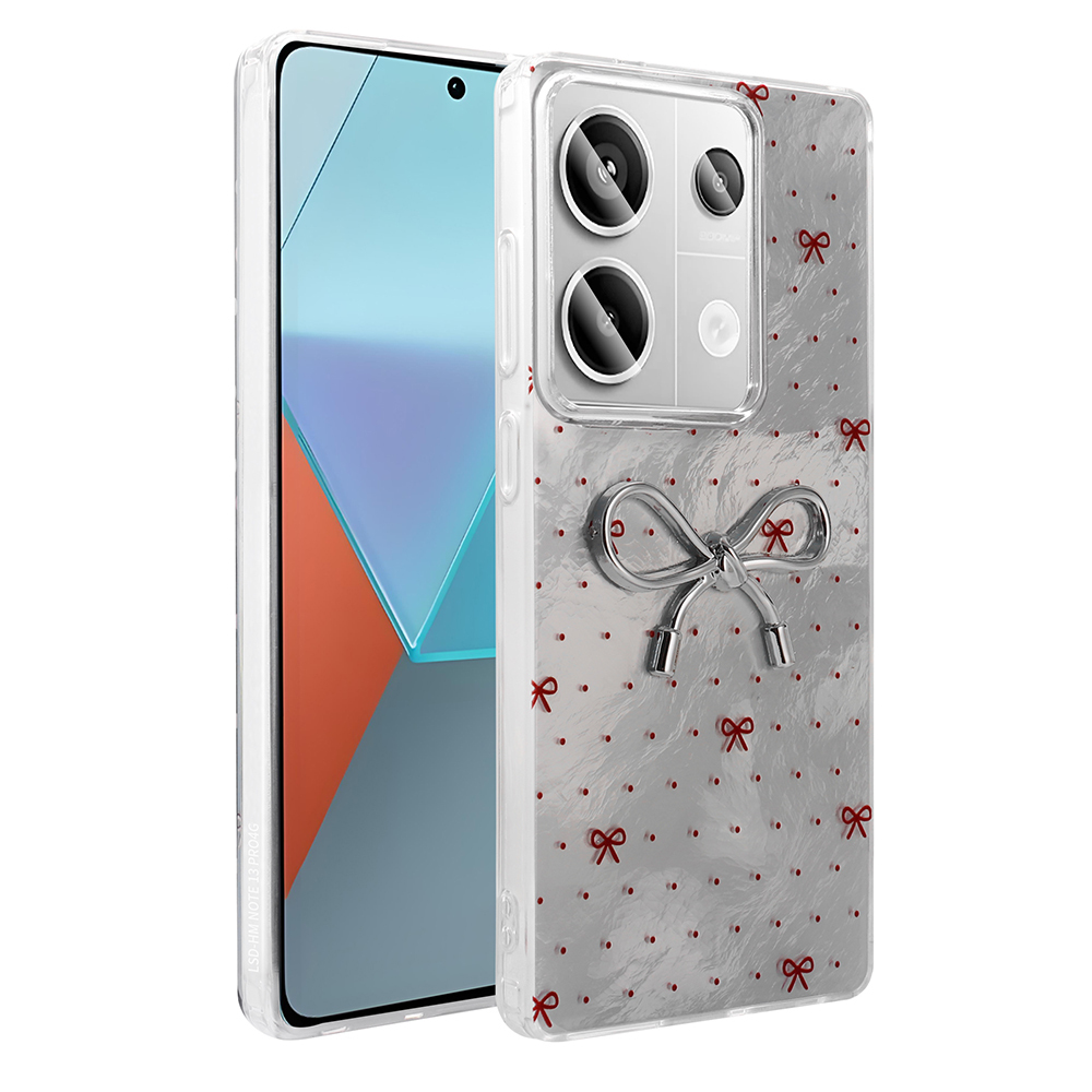 Redmi Note 13 Pro 4G Kılıf Kamera Korumalı Figürlü NXXA Ponti Silikon Kapak - Açık Mavi
