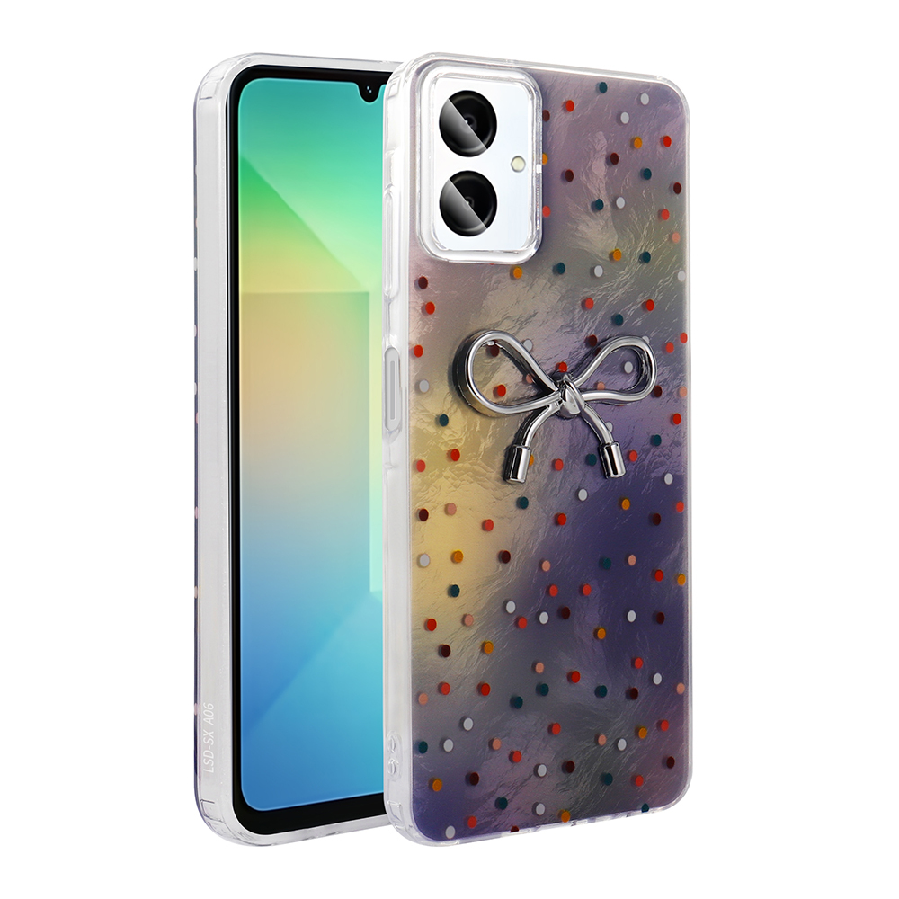 Galaxy A06 Kılıf Kamera Korumalı Figürlü NXXA Ponti Silikon Kapak - Lila