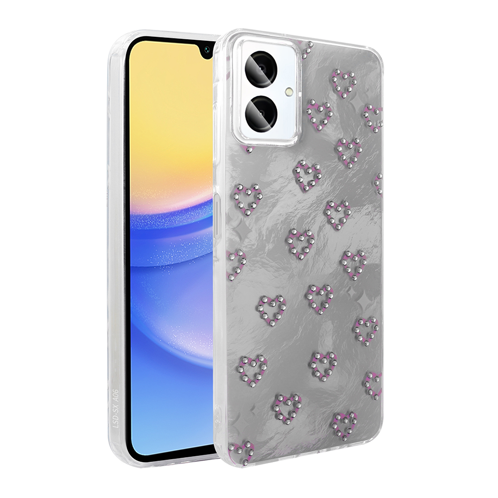 Galaxy A06 Kılıf Kamera Korumalı Figürlü NXXA Ponti Silikon Kapak - Beyaz