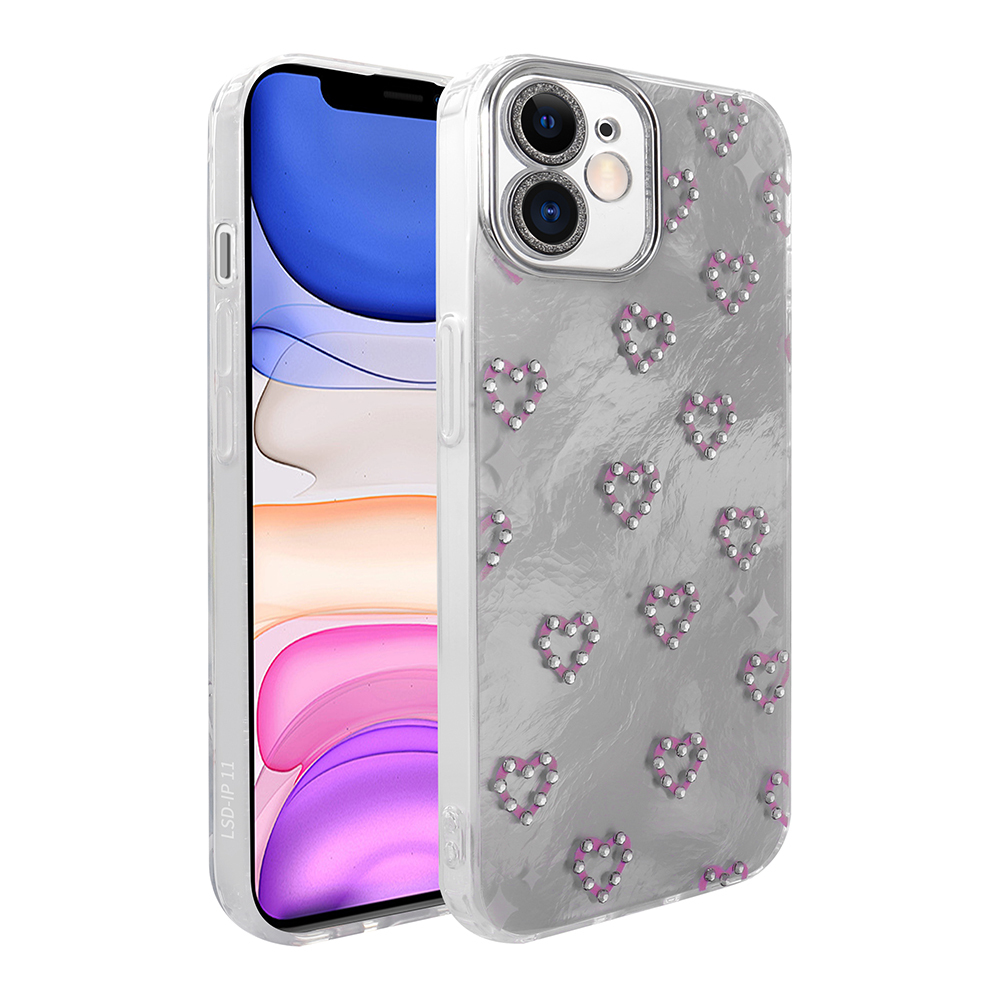 iPhone 11 Kılıf Kamera Korumalı Figürlü NXXA Ponti Silikon Kapak - Beyaz