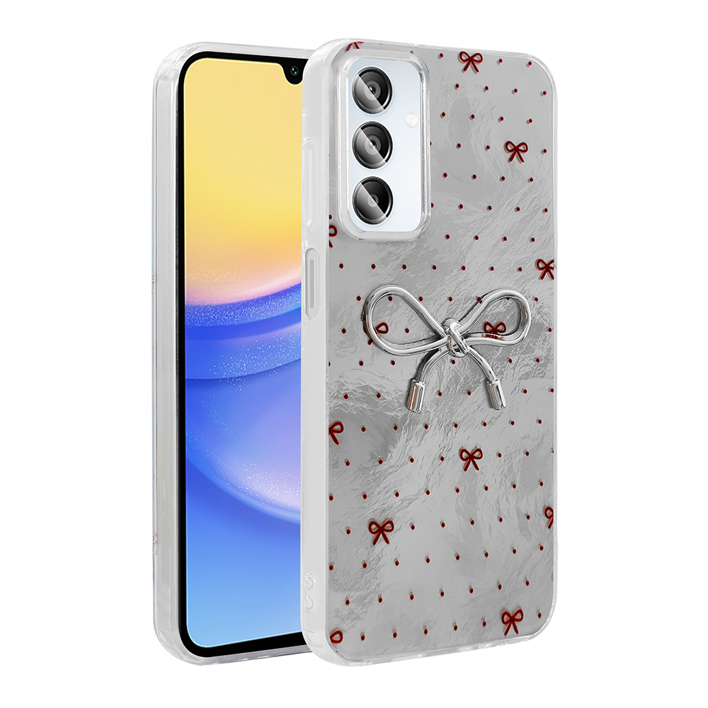 Galaxy A15 Kılıf Kamera Korumalı Figürlü NXXA Ponti Silikon Kapak - Açık Mavi