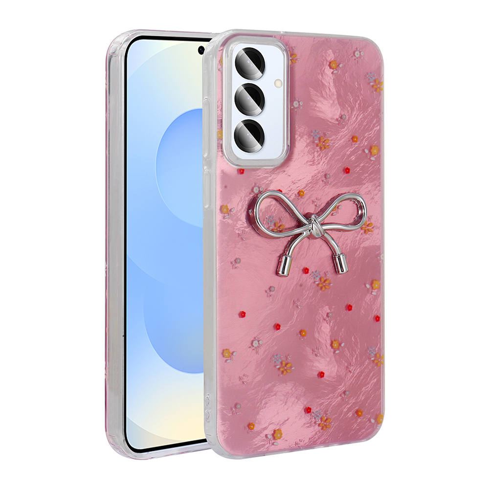 Galaxy S25 Kılıf Kamera Korumalı Figürlü NXXA Ponti Silikon Kapak - Açık Pembe