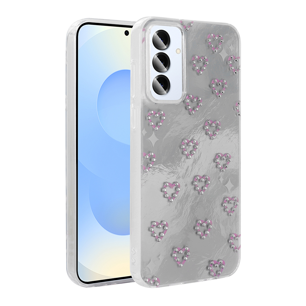 Galaxy S24 Plus Kılıf Kamera Korumalı Figürlü NXXA Ponti Silikon Kapak - Beyaz