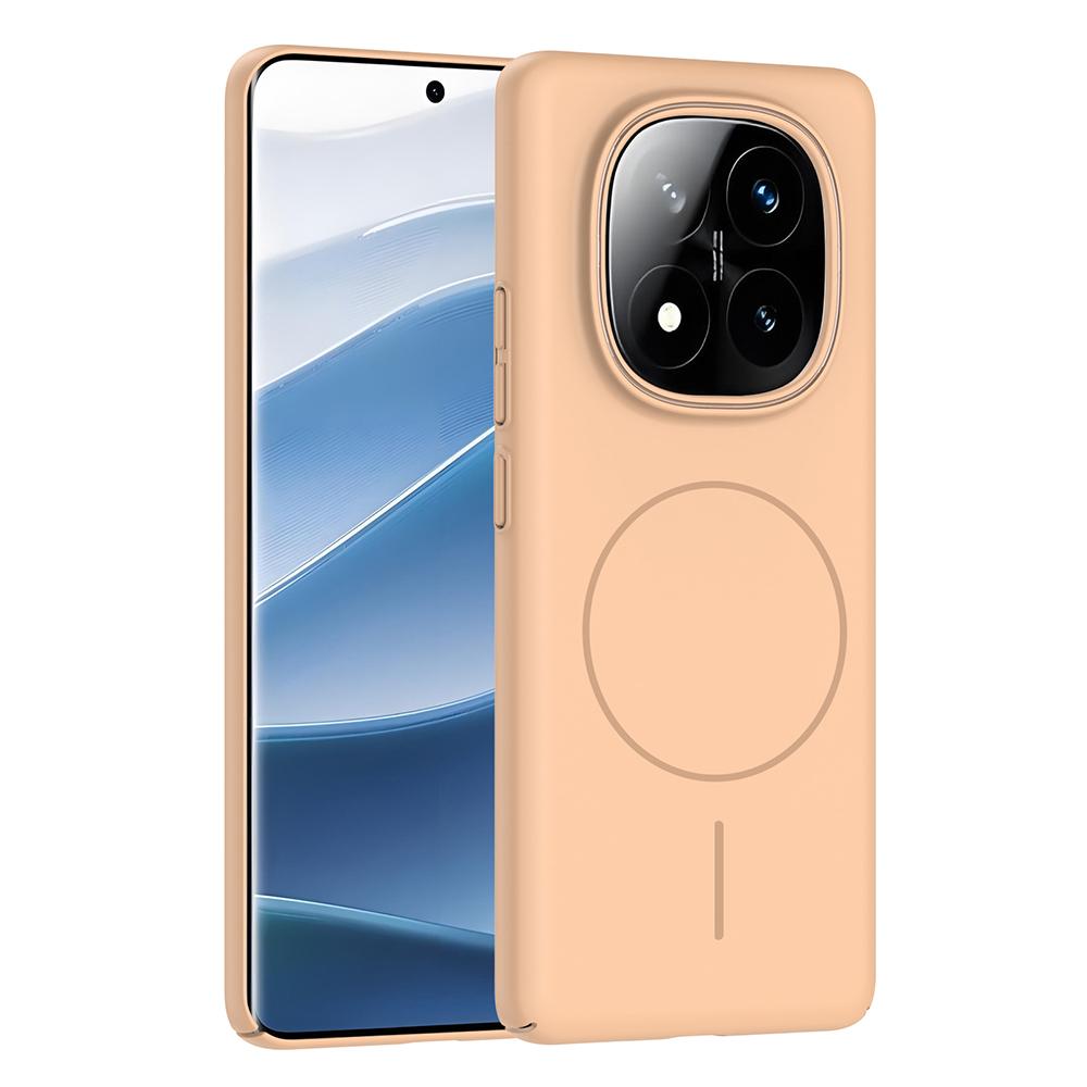 Redmi Note 14 Pro 4G Kılıf Magsafe Şarj Özellikli NXXA Ruby Sert Kapak - Desert Titanyum