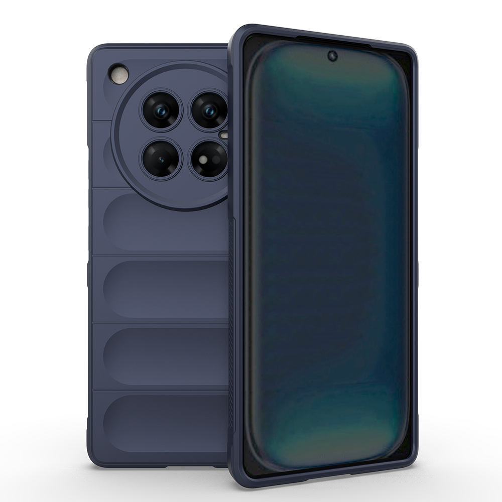 İnfinix Zero 40 5G Kılıf Esnek TPU Oyuklu Arka Yüzey Tasarımlı NXXA Etnik Silikon Kapak - Lacivert