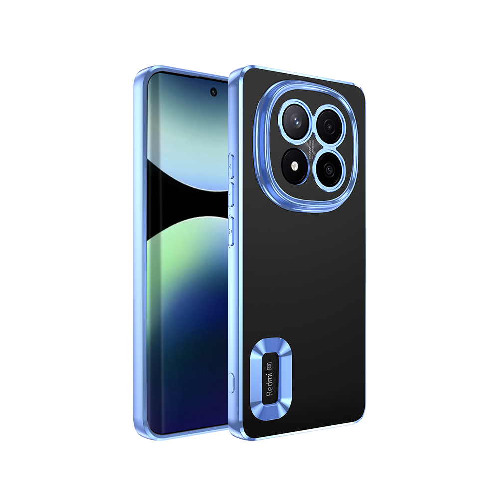 Redmi Note 14 Pro Plus Kılıf Kamera Korumalı Logo Gösteren NXXA Omega Kapak - Sierra Mavi