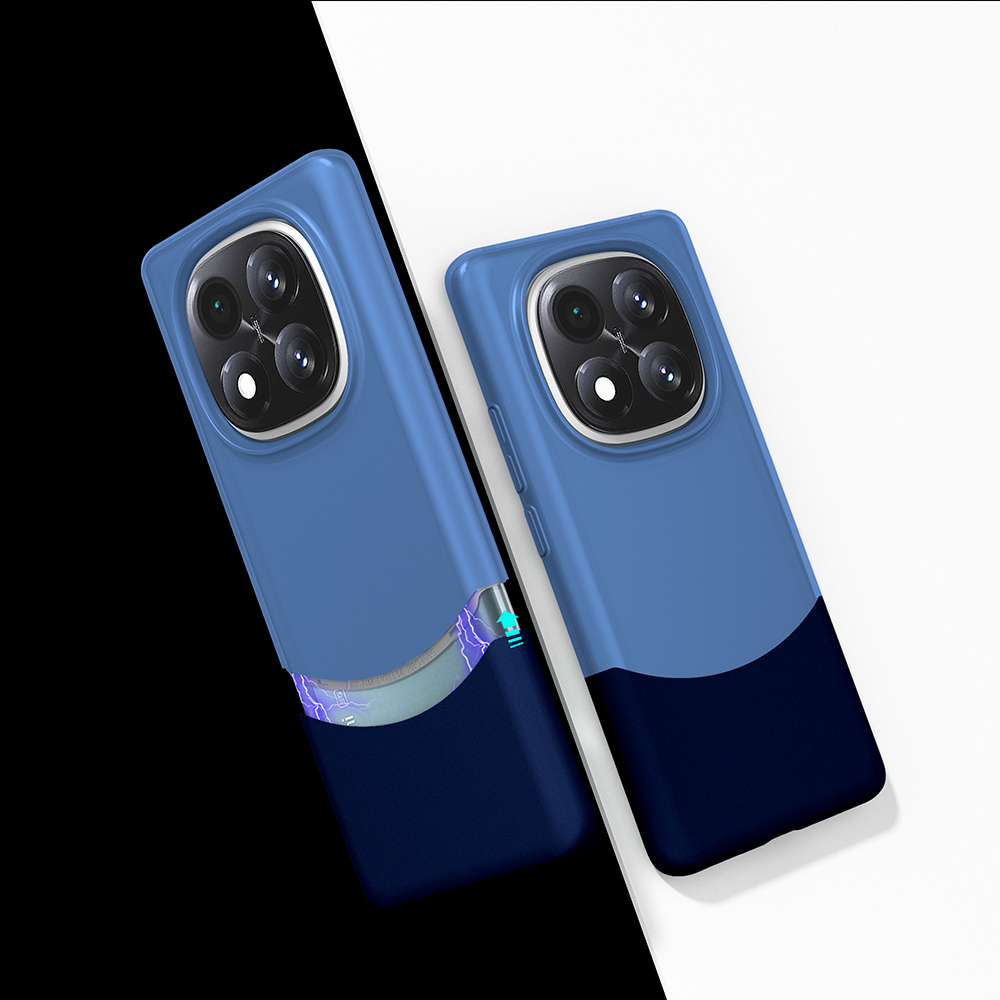 Redmi Note 14 Pro Plus Kılıf Mıknatıslı NXXA Duble Kapak - Lacivert