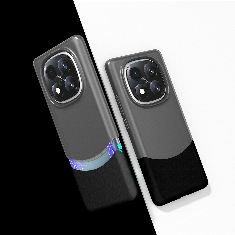 Redmi Note 14 Pro Plus Kılıf Mıknatıslı NXXA Duble Kapak - Siyah