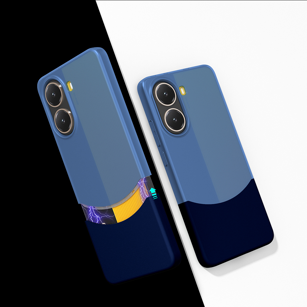 Poco X7 Pro Kılıf Mıknatıslı NXXA Duble Kapak - Lacivert