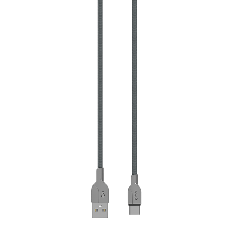 Gri ZR-LS411 Type-C Usb Kablo