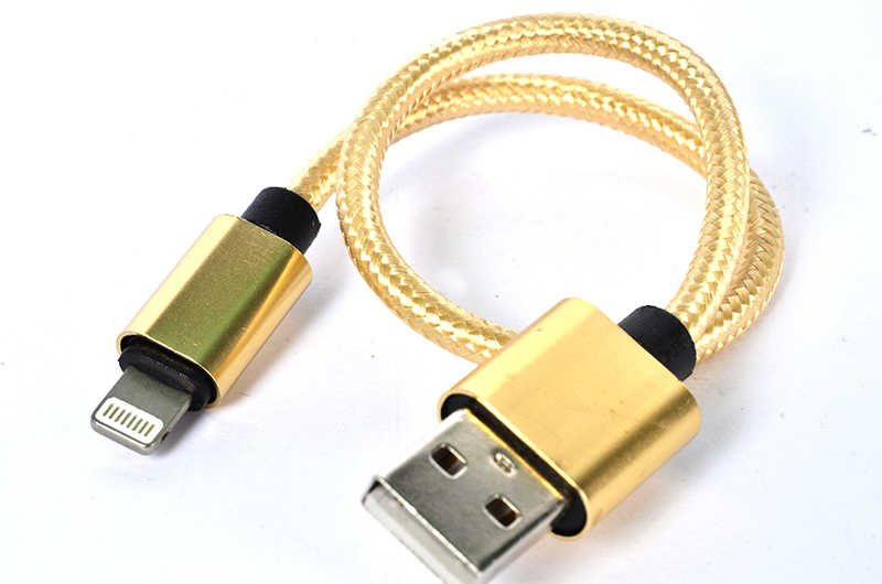 Gold 30 Cm Halat Lightning Usb Kablo