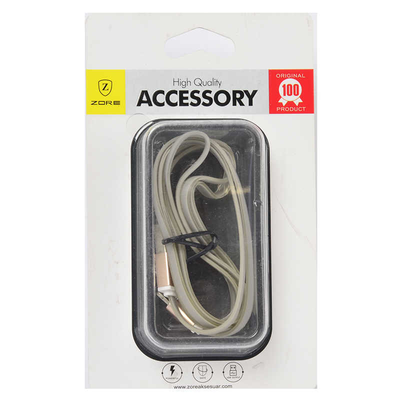 Gri High Speed Lightning Usb Kablo