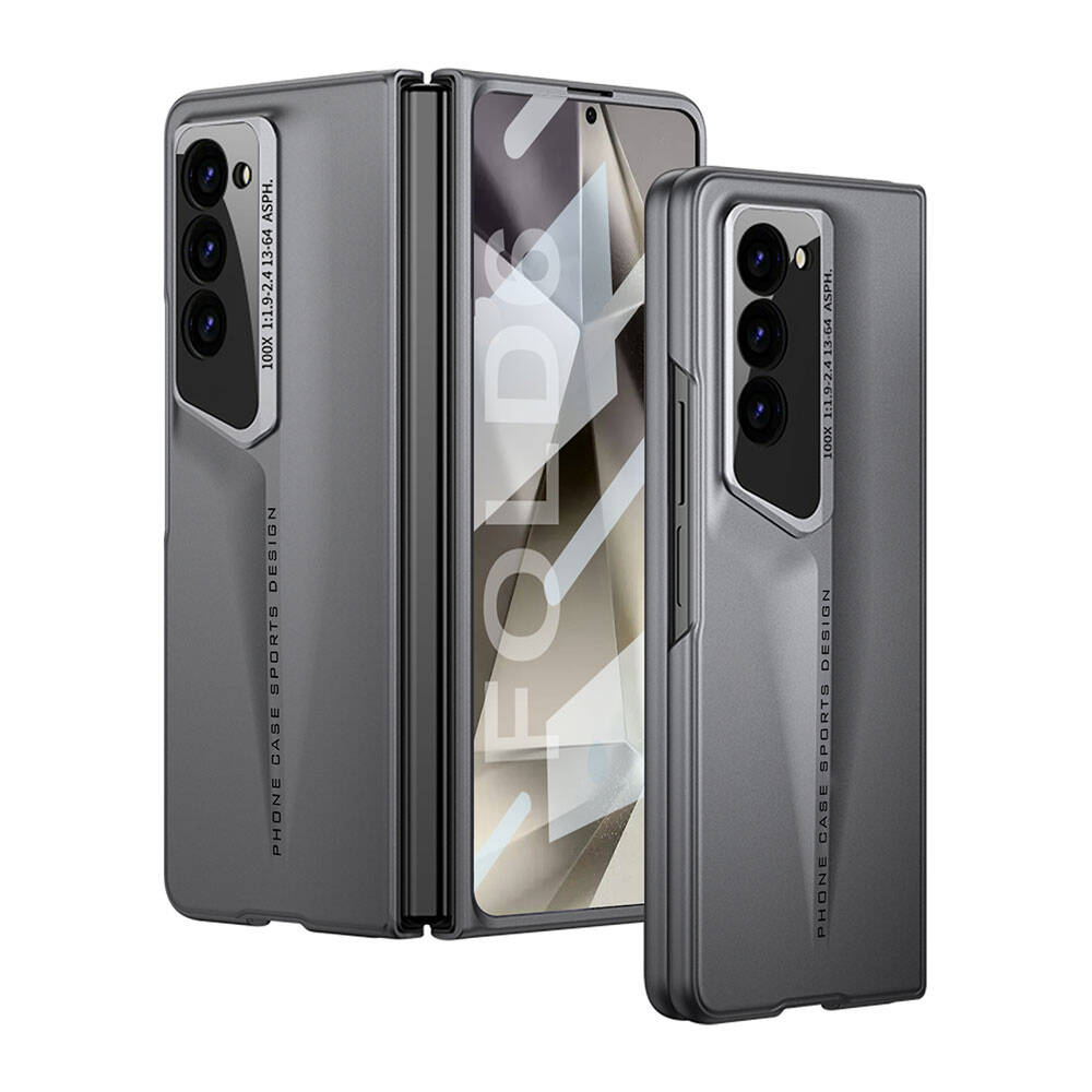 Galaxy Z Fold 6 Kılıf Ultra İnce Kamera Korumalı Sert Rubber NXXA Procase Kapak-Gri