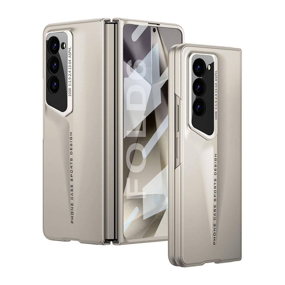 Galaxy Z Fold 6 Kılıf Ultra İnce Kamera Korumalı Sert Rubber NXXA Procase Kapak-Titanyum-Gri