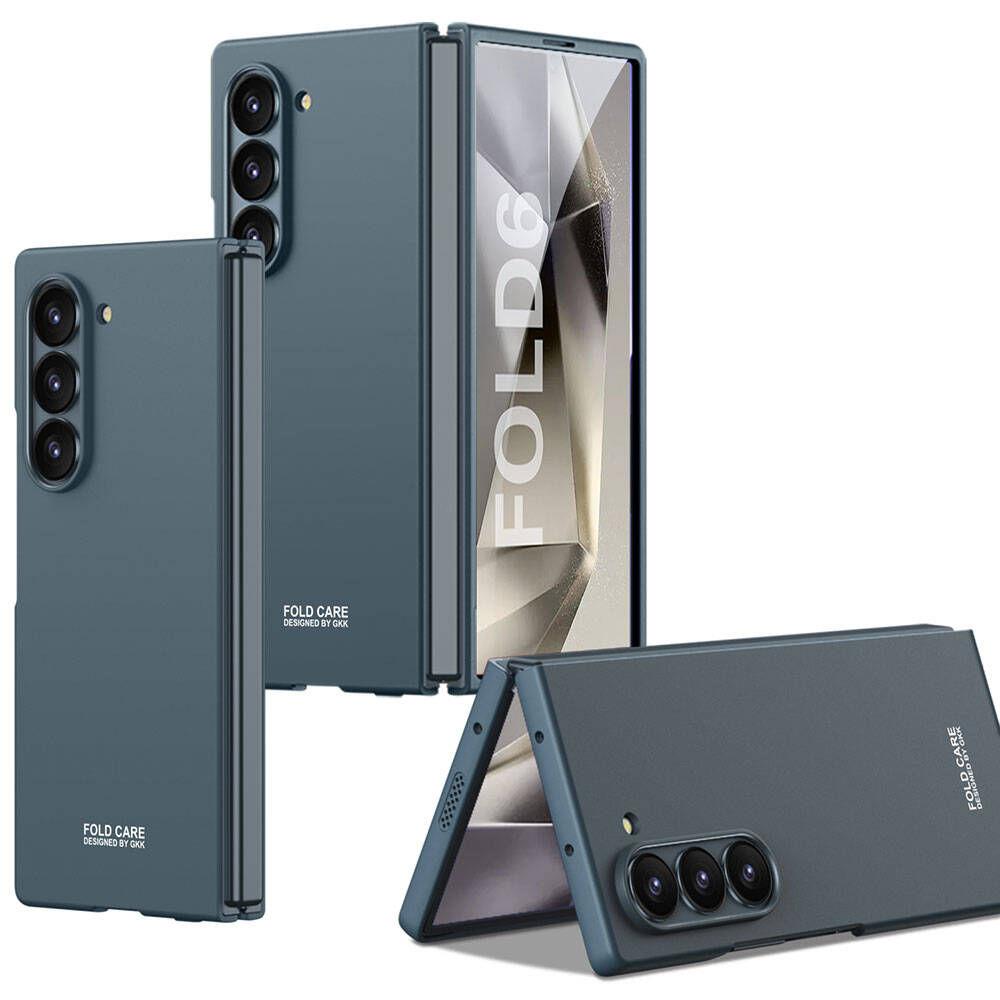 Galaxy Z Fold 6 Kılıf NXXA Sert Kıpta Kapak-Mavi