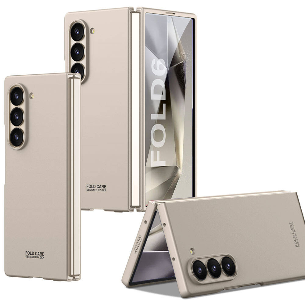 Galaxy Z Fold 6 Kılıf NXXA Sert Kıpta Kapak-Titanyum-Gri
