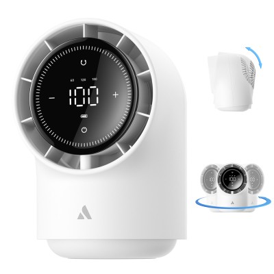 Aecooly TB01 Portable Desk Fan with Digital LED Display - 5
