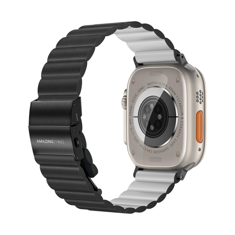 Amazing Thing Glamor Sense Leather Band Compatible with Apple Watch Series - 1