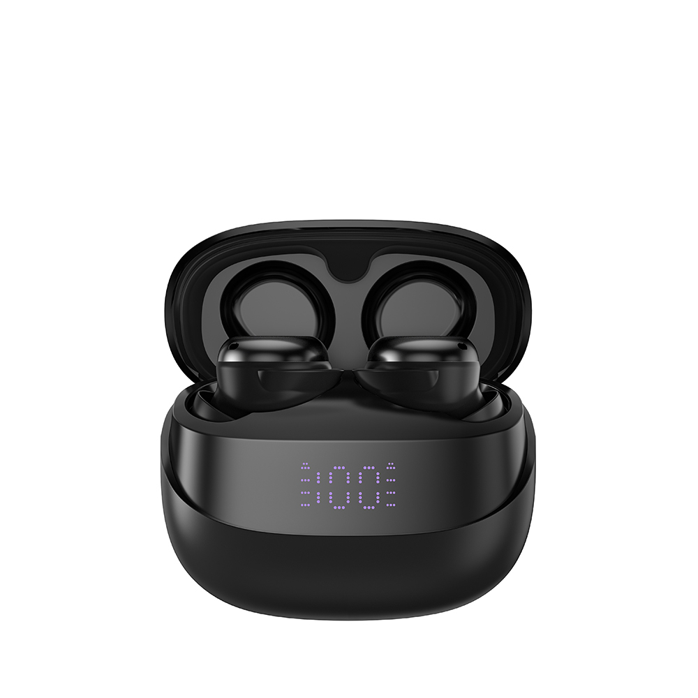 Amazingthing Amazsound Lite Dijital LED Göstergeli Kulak İçi Bluetooth Kulaklık v5.4 - Siyah