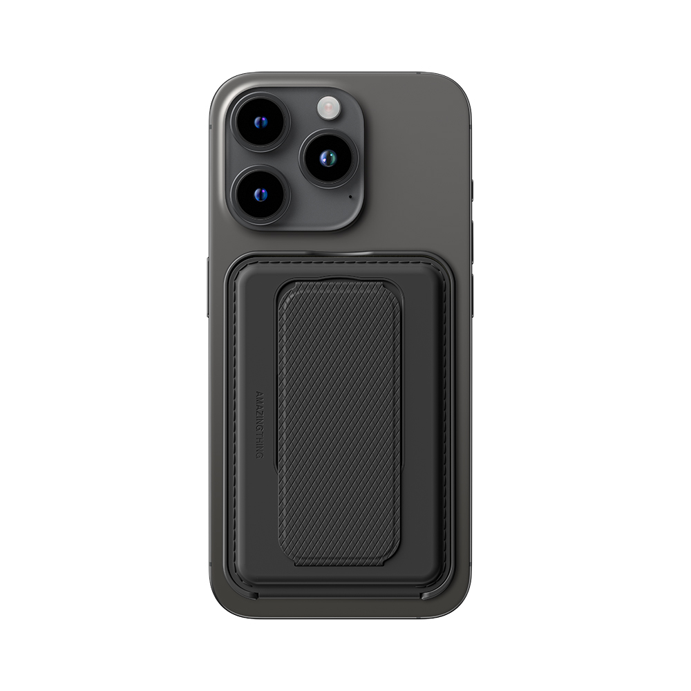 Amazingthing Glamour Link Fonksiyonel Çok Yönlü Grip Standlı Magnetik Kartlık - Siyah