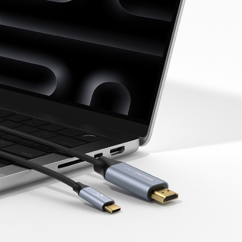 Amazingthing Thunder Pro HDTV Görüntü ve Ses Aktarıcı Type-C to HDMI Kablo Ultra HD 4K 60Hz 1.5M - 7