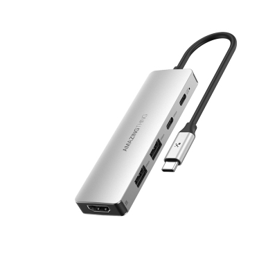 Amazingthing Thunder Pro Type-C to HDTV 5-in-1 4K 60Hz Converter Adapter - Amazingthing
