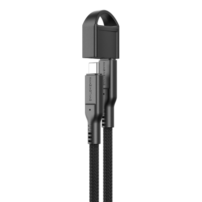 Amazingthing Thunder Pro USB3.2 Gen2 PD3.1 Port Korumalı Type-C to Type-C Kablo 20cm 240W 4K@60Hz - Amazingthing