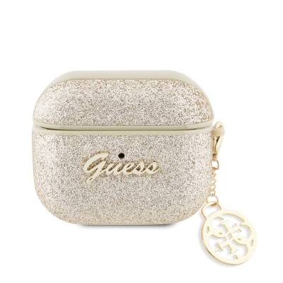 Apple Airpods 3. Nesil Kılıf GUESS Glitter 4G Charm Kapak - Guess