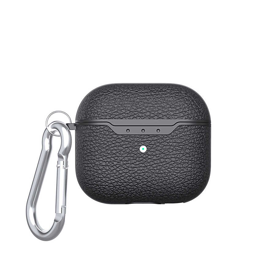 Apple Airpods 3. Nesil Kılıf Zore Airbag 03 Silikon - Siyah