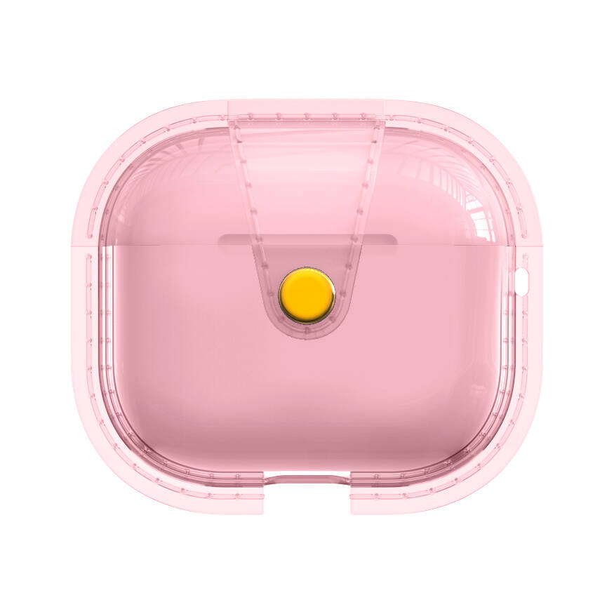 AirPods 3. Nesil Uyumlu NXXA Airbag 33 Darbelere Karşı Dayanıklı Magnetik Kılıf-Pembe