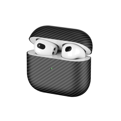 Apple Airpods 3. Nesil Zore Airbag 43 600D Karbon Fiber Kulaklık Kılıfı - Zore