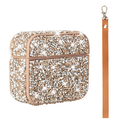 Apple Airpods 3. Nesil Zore Airbag 45 Bilek Askı Aparatlı Simli Şeffaf Kılıf - Zore