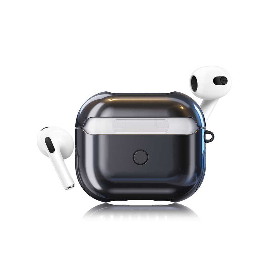 Apple Airpods 3. Nesil Kılıf Zore Shockproof Silikon - Siyah